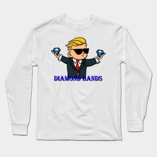 Diamond Hands Long Sleeve T-Shirt